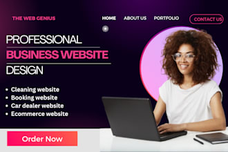 build godaddy website, design cleaning website, house, office cleaning website