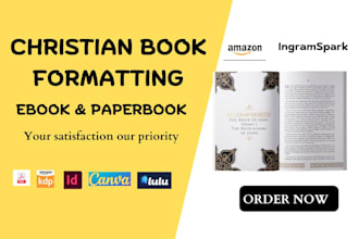 design, format christian ebook, daily devotional, prayer journal christian book