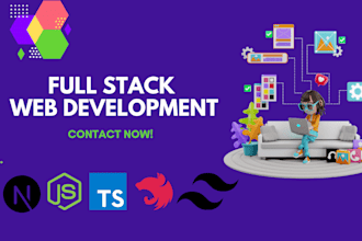 develop nextjs typescript tailwindcss shadcn nestjs full stack fast web apps