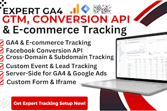 setup ga4 GTM conversion API ecommerce subdomain tracking