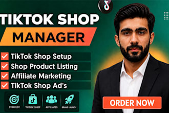 setup tik tok shop, manage tik tok shop and tiktok shop dropshipping