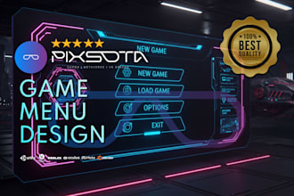 design UI menu for your game and VR in unity 3d