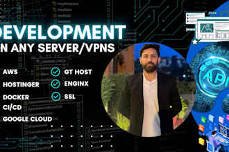 full stack deployment, any server AWS, google cloud etc