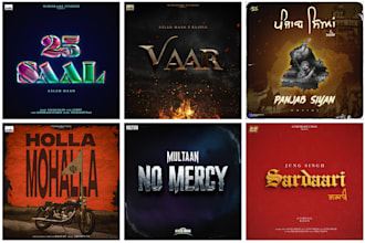 do eye catching album cover art for spotify and apple music