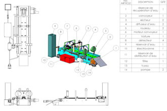 do technical drawing of part, assembly and product