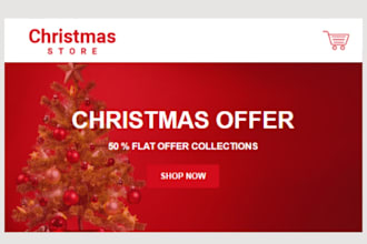 design stunning christmas shopify store christmas website seasonal holiday store
