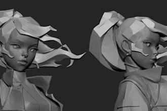 gaming humanoids 3d model like realistic game,sculp model stl print,tprg toy art