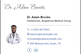 make professional clickable HTML email signatures