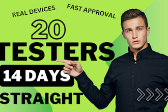 do app testing,  closed testing  12 testers 100 percent approval