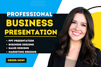 create professional pitch deck, powerpoint presentation design and google slides