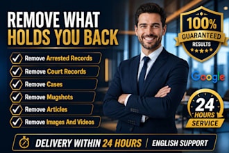 remove mugshots cases and negative search results from google