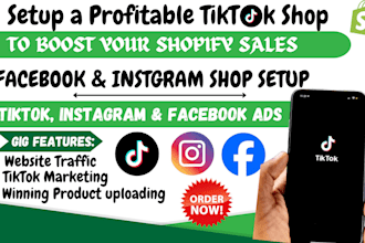 setup tik tok shop dropshipping marketing, boost shopify sales with tiktok ads