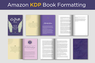 professional book formatting and layout design for amazon KDP