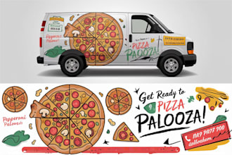 design a professional vinyl vehicle wrap, cars, pickups, vans, trailers
