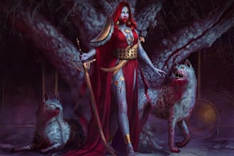 design amazing character, game character, 2d3d game assets, game environment