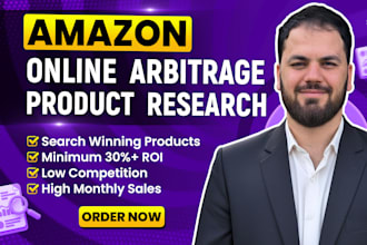 do amazon online arbitrage product research for the USA