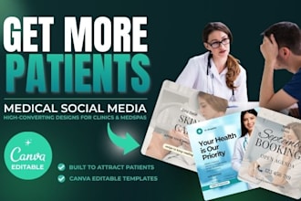 design social media posts that attract more patients for clinics, medspa