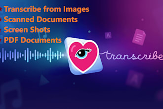 transcribe text from image to word, excel or CSV and convert files perfectly