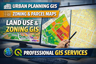 create land use, zoning, and parcel maps for urban planning