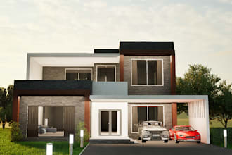 outerior 3d house renders