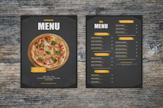 do food menu design, digital menu board or restaurant menu