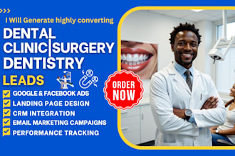 generate dental clinic oral health dental surgery medicare oralcare dentist lead