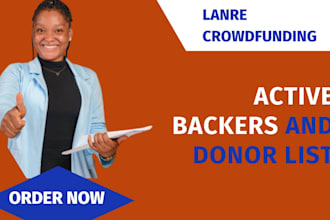 crowdfunding backers list for kickstarter indiegogo  gofundme campaign promotion