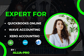 be proadvisor for setup cleanup and bookkeeping at quickbooks online ,wave ,xero