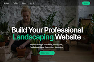 design and build a professional landscaping website