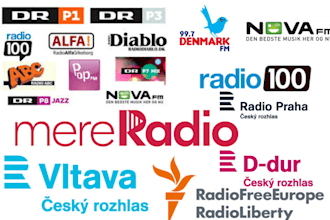 promote and advertise your music on czech and denmark radio
