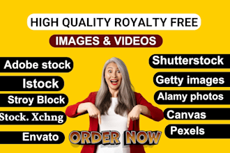 find any type of high quality images and videos for you