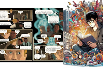 draw your comic story illustrate graphic novel and anime manga