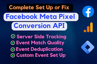 setup facebook pixel conversion API and server side tracking with GTM and ga4