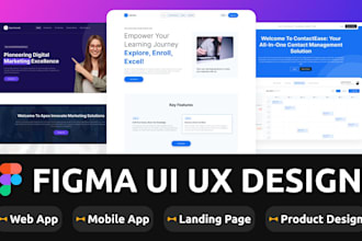 do figma design, figma website design, website UI design, figma landing page