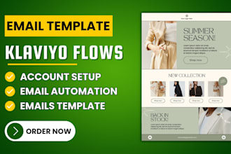 setup klaviyo email marketing setup shopif klaviyo email design ecommerce flows