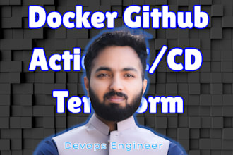 be docker, github actions, AWS devops engineer