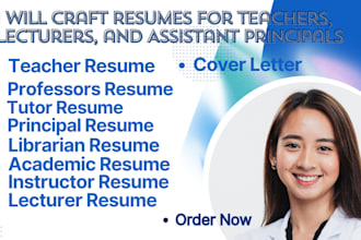 craft resumes for educators and administrators