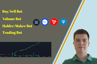 do volume bot, holder bot, trading bot on solana evm sui