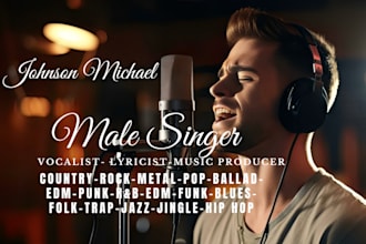 be your male singer pop edm punk ballad blues jingle country rock lyrics writer