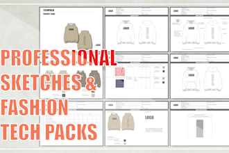 create professional fashion tech packs