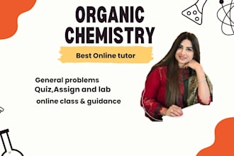 teach you general chemistry, organic chemistry and spectroscopy