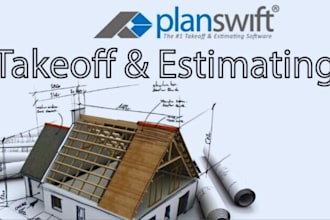 do construction estimate, cost estimation, and material takeoff using planswift