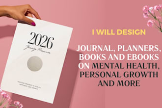 make amazon or etsy 2026 journal and ebooks on mental health and personal growth