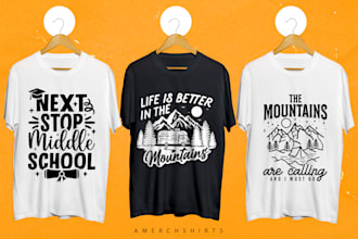 create custom minimalist typography graphic t shirt logo design for your brand
