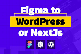 build pixel perfect figma to nextjs or wordpress website