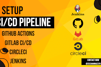 do cicd pipelines with github actions, gitlab, circleci, jenkins
