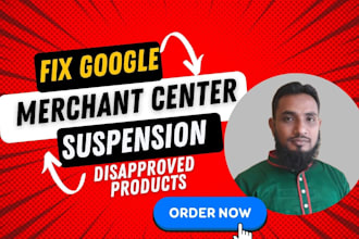 fix google merchant center suspension misrepresentation and disapproved products