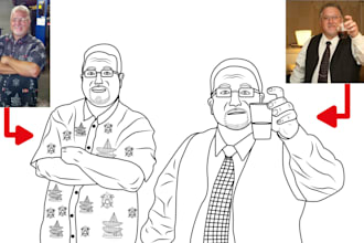 draw convert any photo into coloring book page