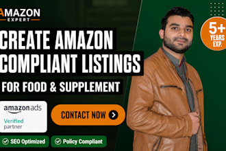 create amazon supplement and medical product listings