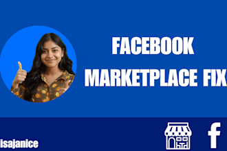 provide you facebook marketplace and shop solution and resolve issues